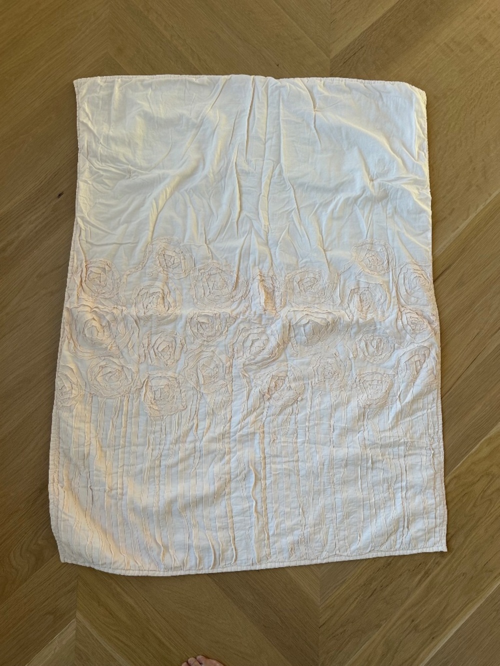 Restoration Hardware Baby blanket / Crib blanket / quilt , Blush